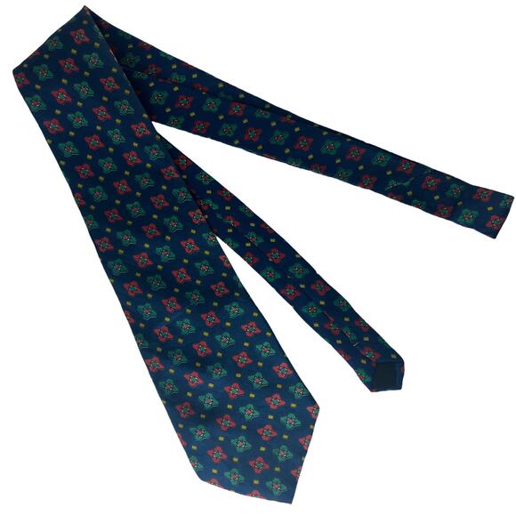 Geometric Flower Tie - Picture 3 of 5